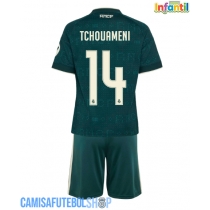 Camisa de time de futebol Real Madrid Aurelien Tchouameni #14 Replicas 2º Equipamento Infantil 2026-27 Manga Curta (+ Calças curtas)